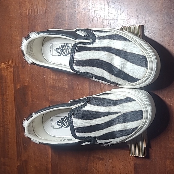 Vans Shoes - Black and white Hide Vans 7